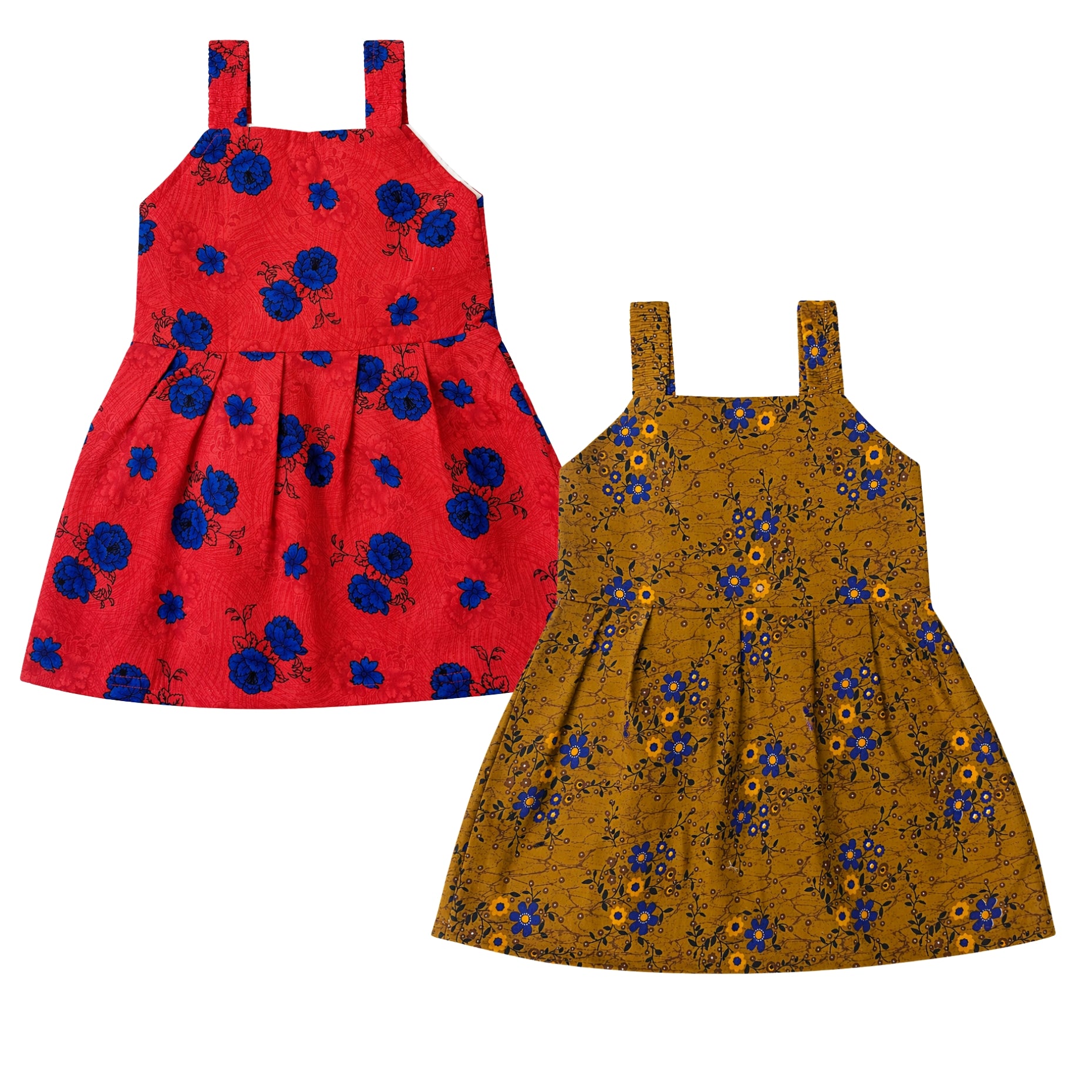 Premium Sleeveless Cotton Frocks (Pack of 2)