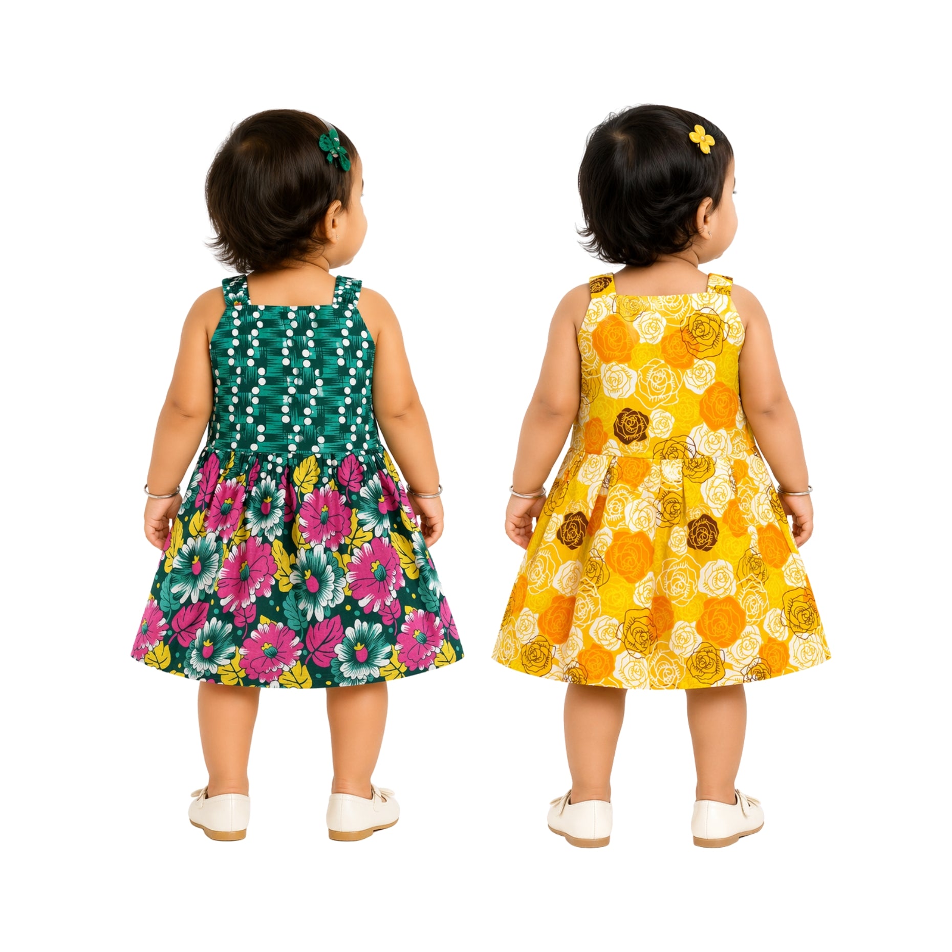 Premium Sleeveless Cotton Frocks (Pack of 2)