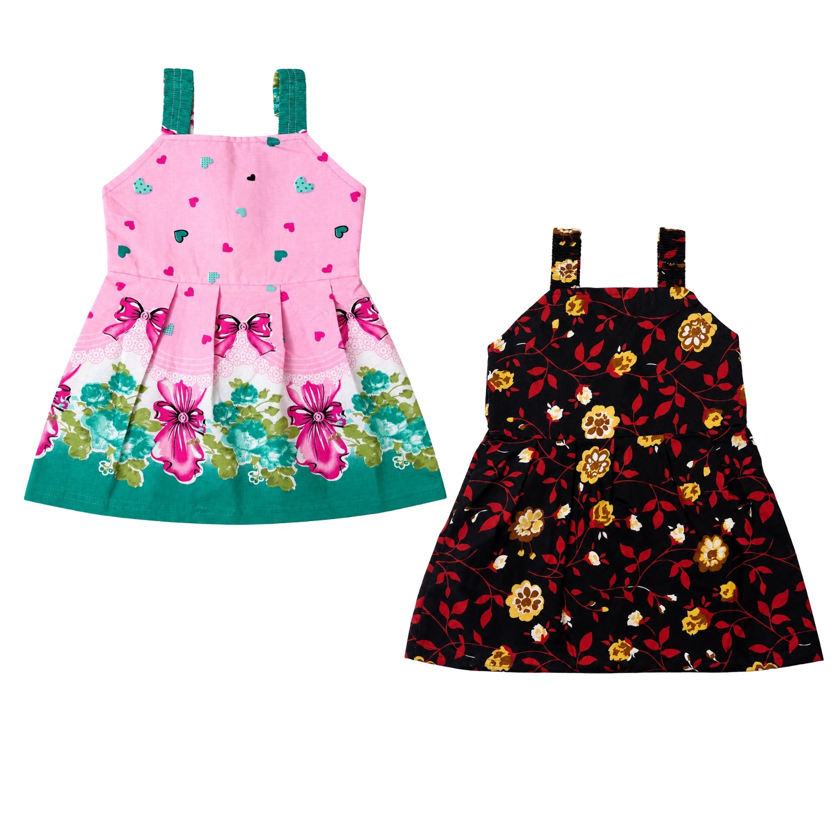 Premium Sleeveless Cotton Frocks (Pack of 2)