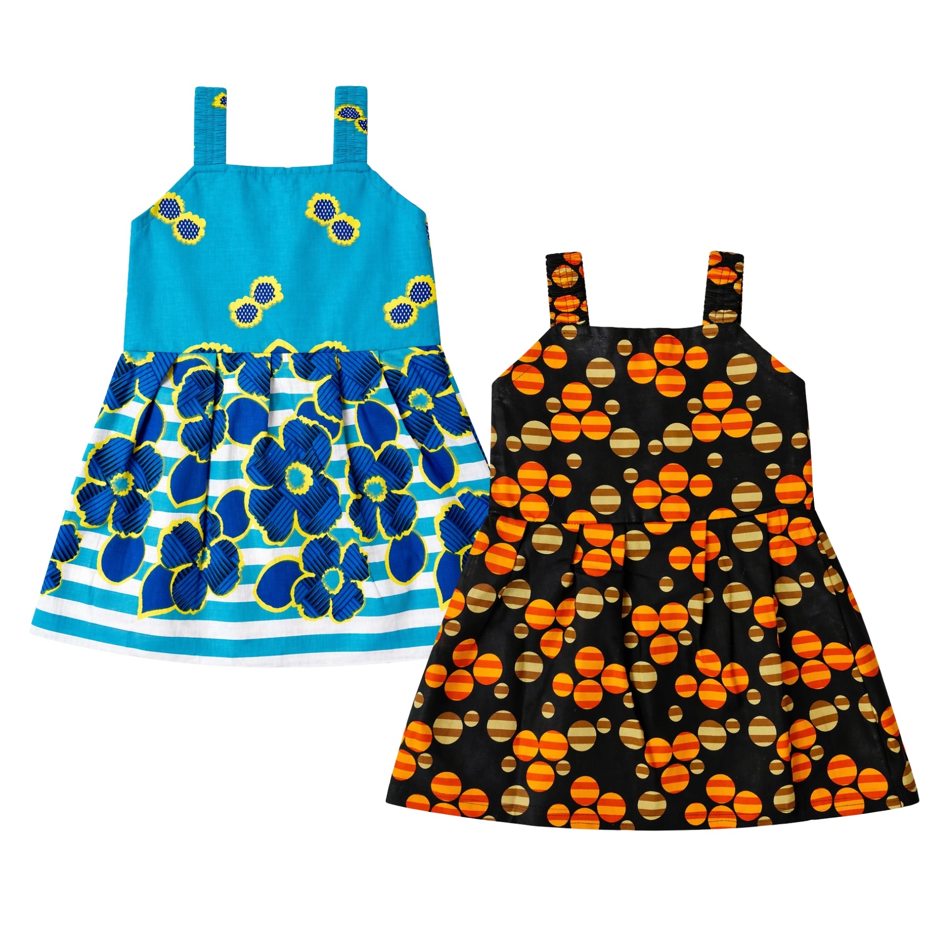 Premium Sleeveless Cotton Frocks (Pack of 2)