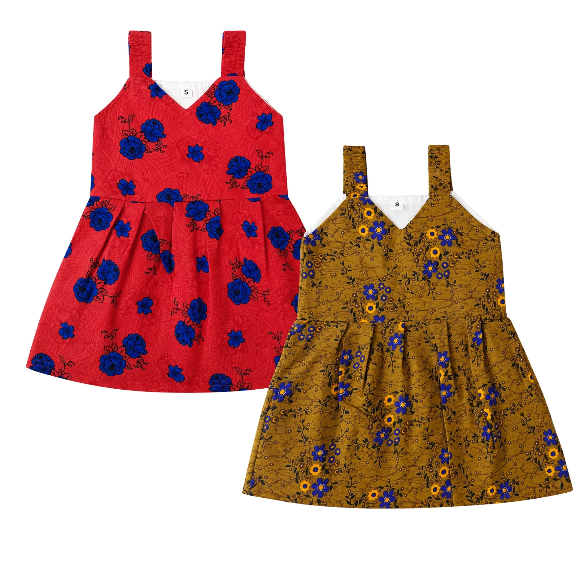 Premium Sleeveless Cotton Frocks (Pack of 2)