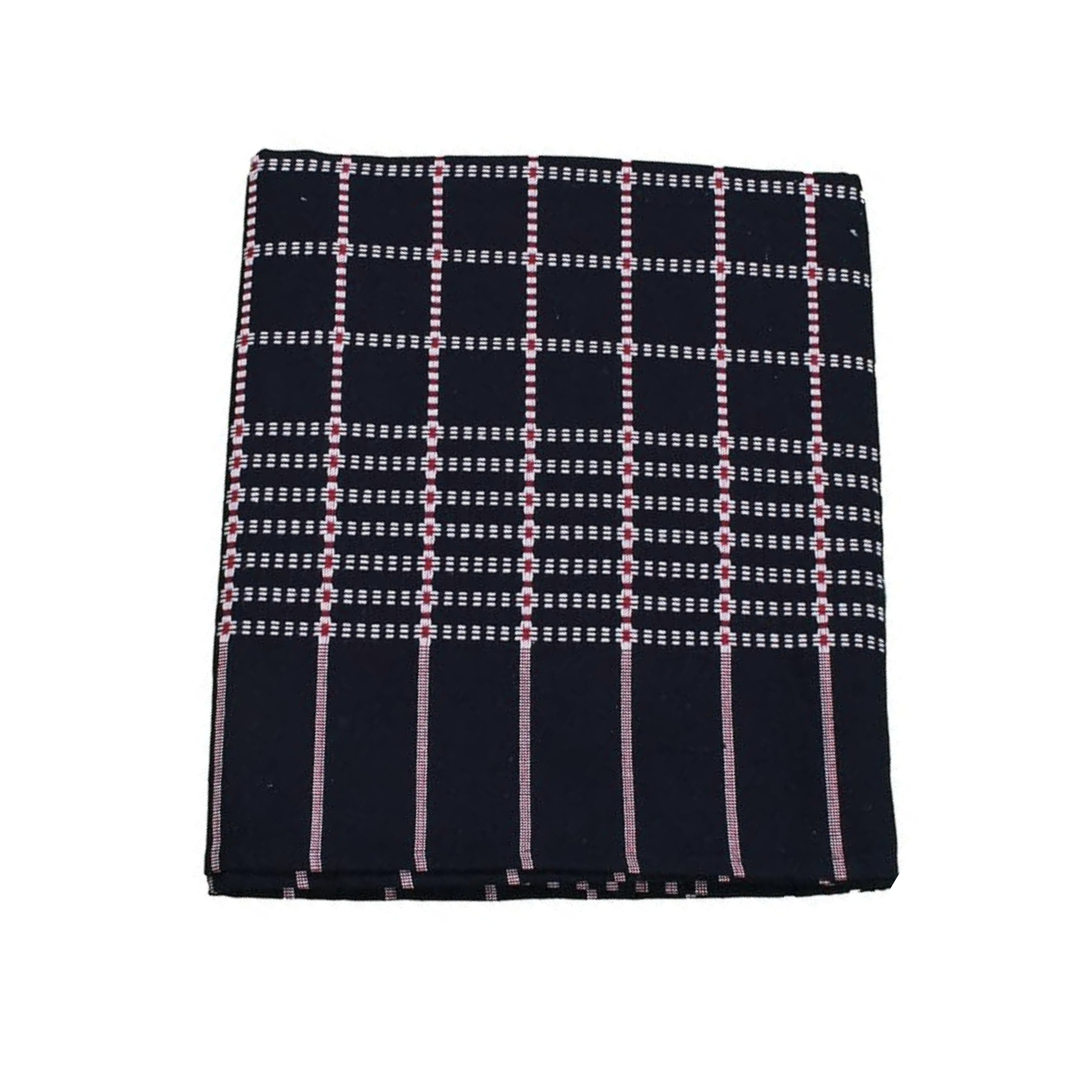 Button Star Cotton Blanket Double Bed - Dark Blue