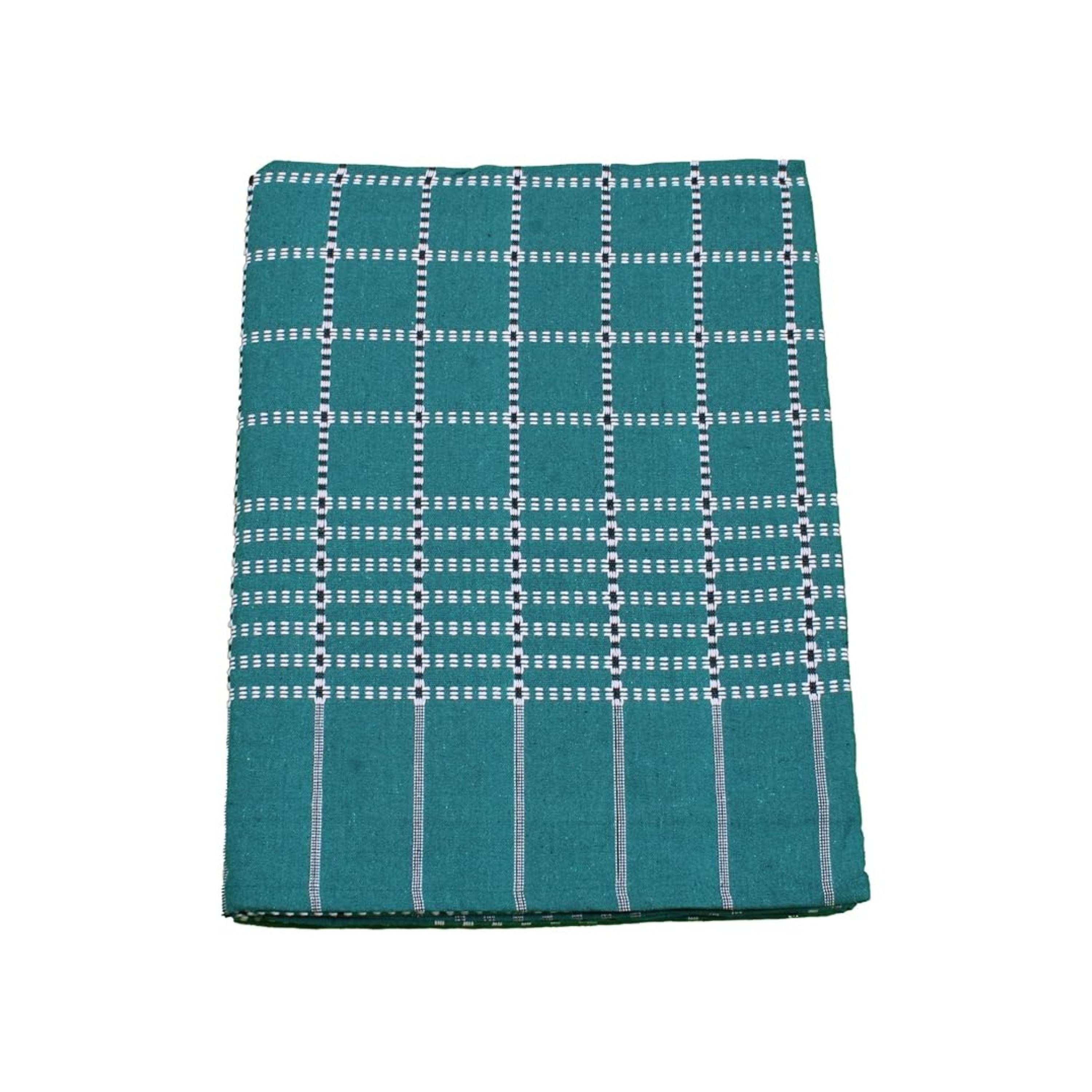 Button Star Cotton Blanket Double Bed - Light Green