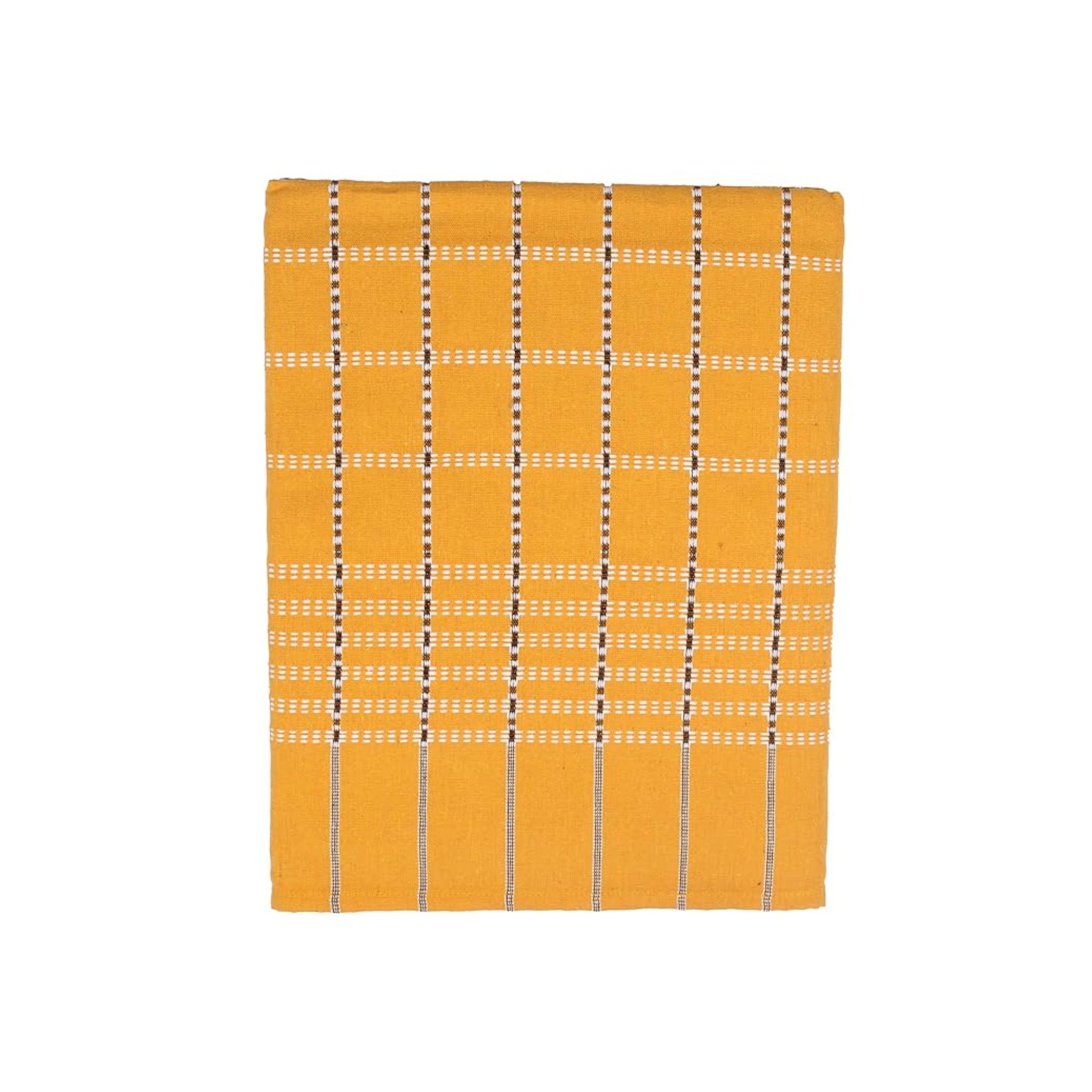 Button Star Cotton Blanket Double Bed - Yellow