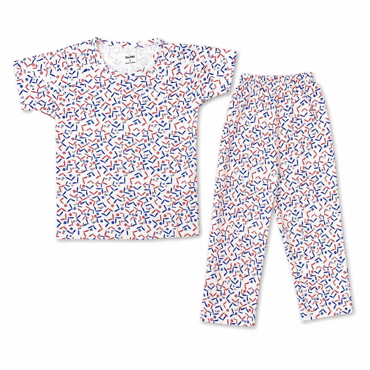 Unisex Printed Co-ord Set for Kids (Top & Pant)