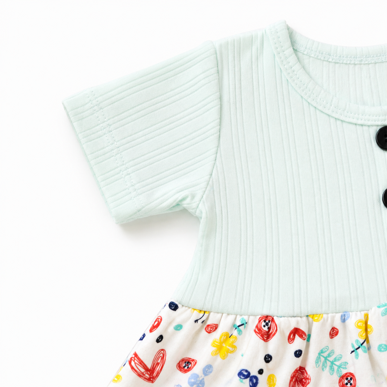 Baby Girl Center Button Frock (0–3 Years)