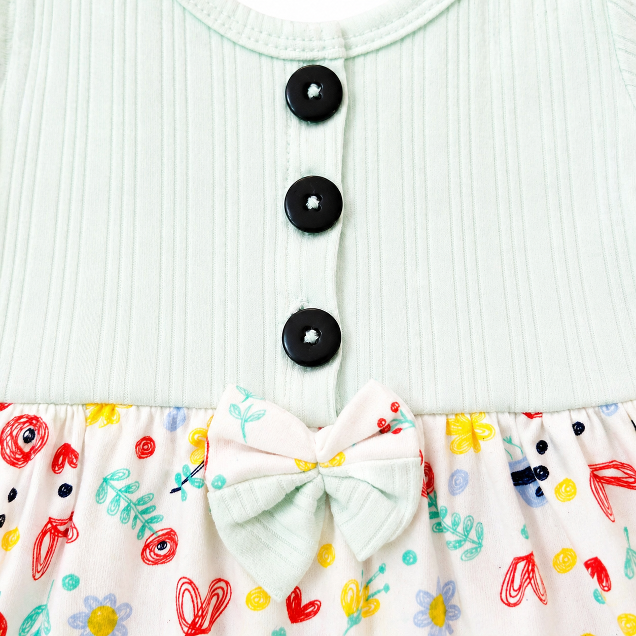 Baby Girl Center Button Frock (0–3 Years)