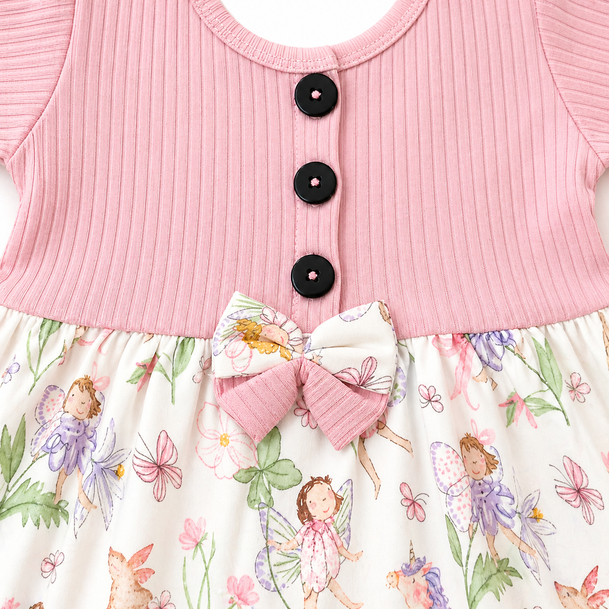 Baby Girl Center Button Frock (0–3 Years)