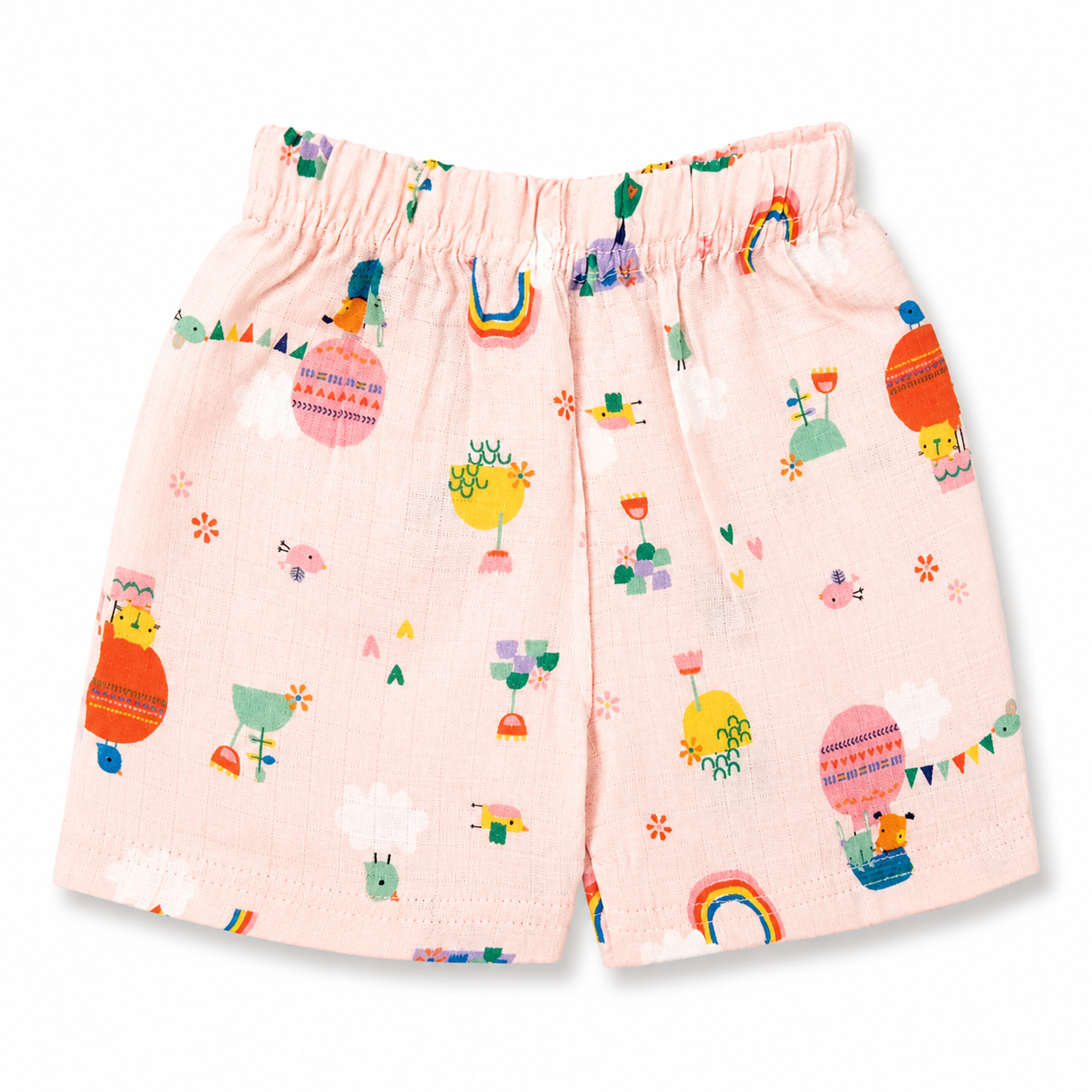 Play Peach (2 Layer Muslin) Co-Ord Set (1-5 Years)