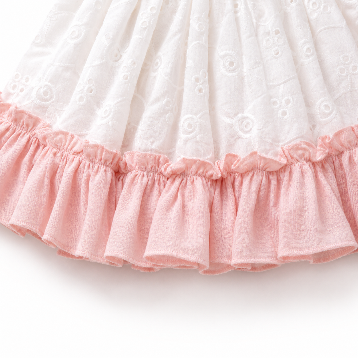 Pinky Frill Hakoba Frock (0-18Months)