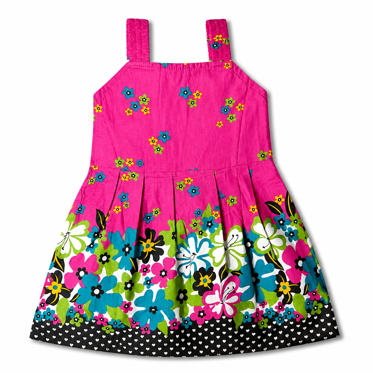 Premium Sleeveless Cotton Frocks 1-2Y