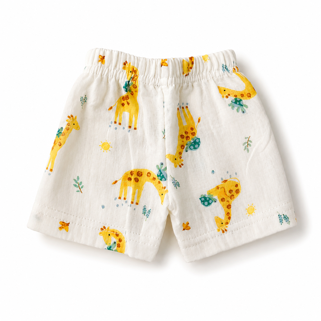 Muslin Half Sleeve Jabla Set (0–6 Months) Combo of 3