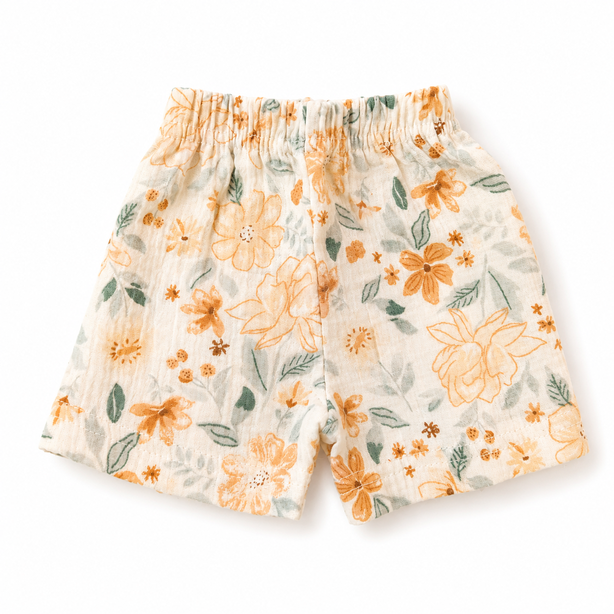 Muslin Half Sleeve Jabla Set (0–6 Months)