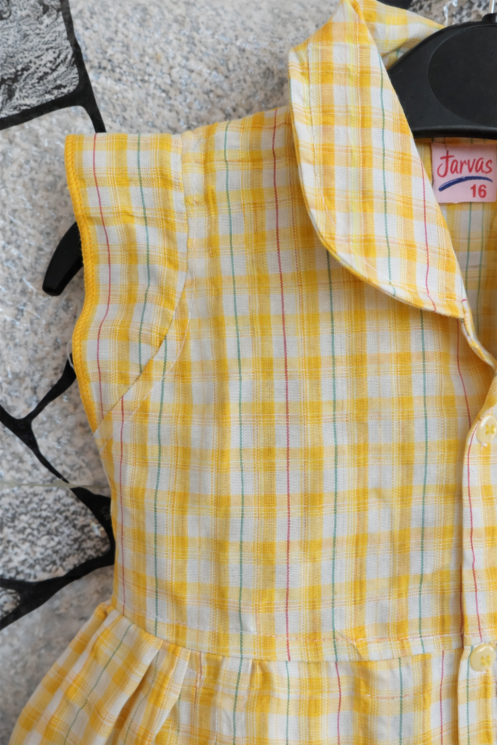 Tokyo Line Colar Frocks - Yellow