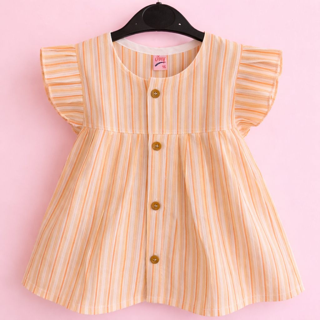 Aarya Frill Frocks - Orange