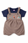 Unisex Dungaree set for babies (0-3 M)