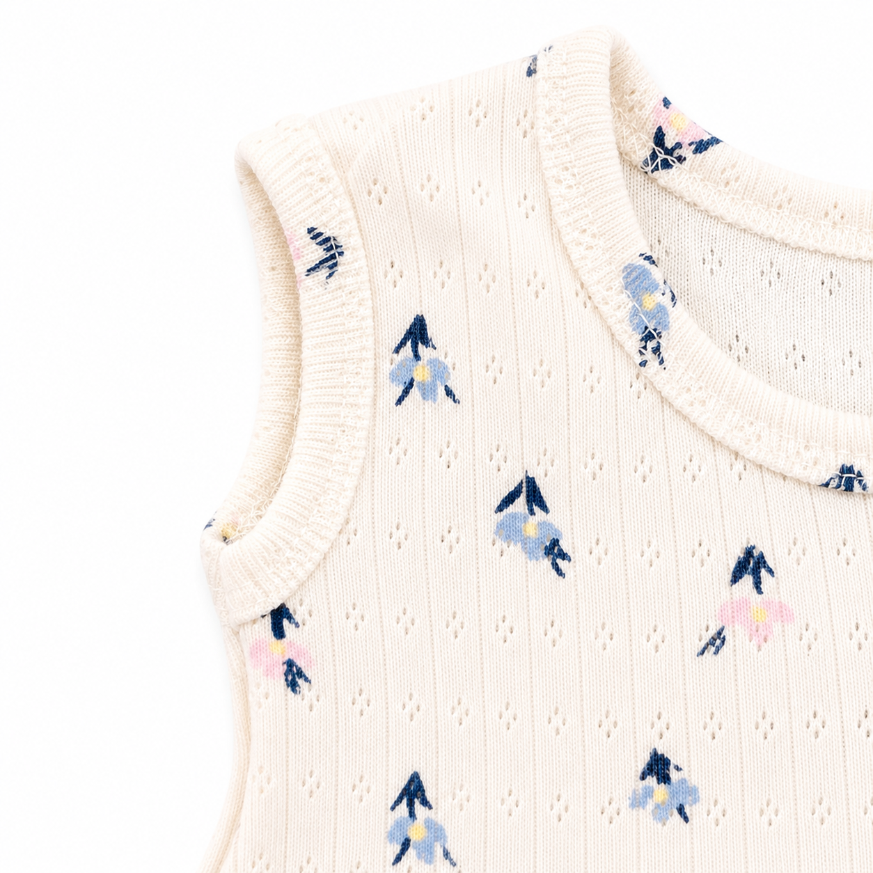 Butter Cotton Sleeveless Center Button Frock for Baby Girls | 0M–3Y