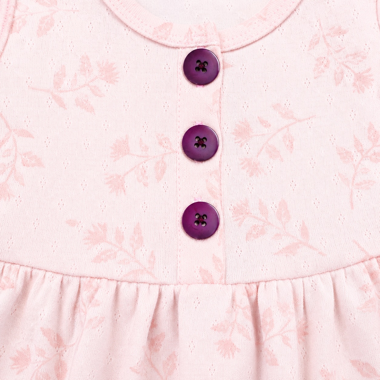Butter Cotton Sleeveless Center Button Frock for Baby Girls | 0M–3Y