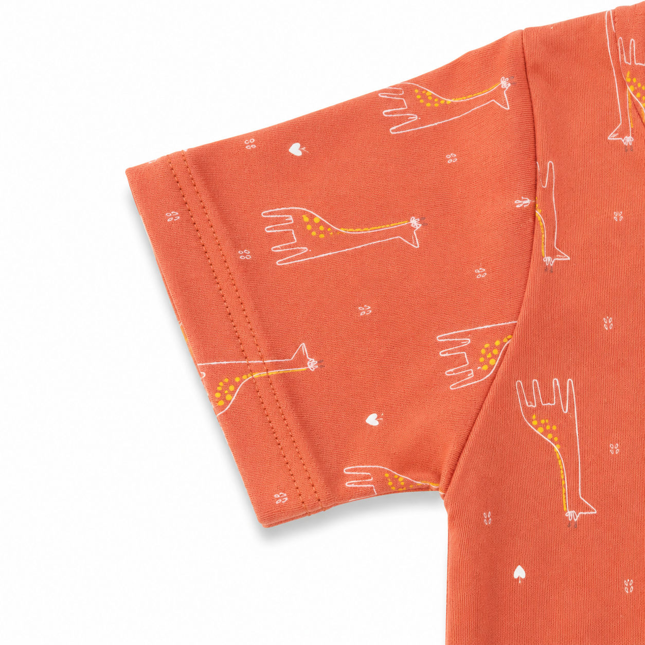 Unisex Giraffe Interlock Cotton Co-ord Set (2–6 Years)