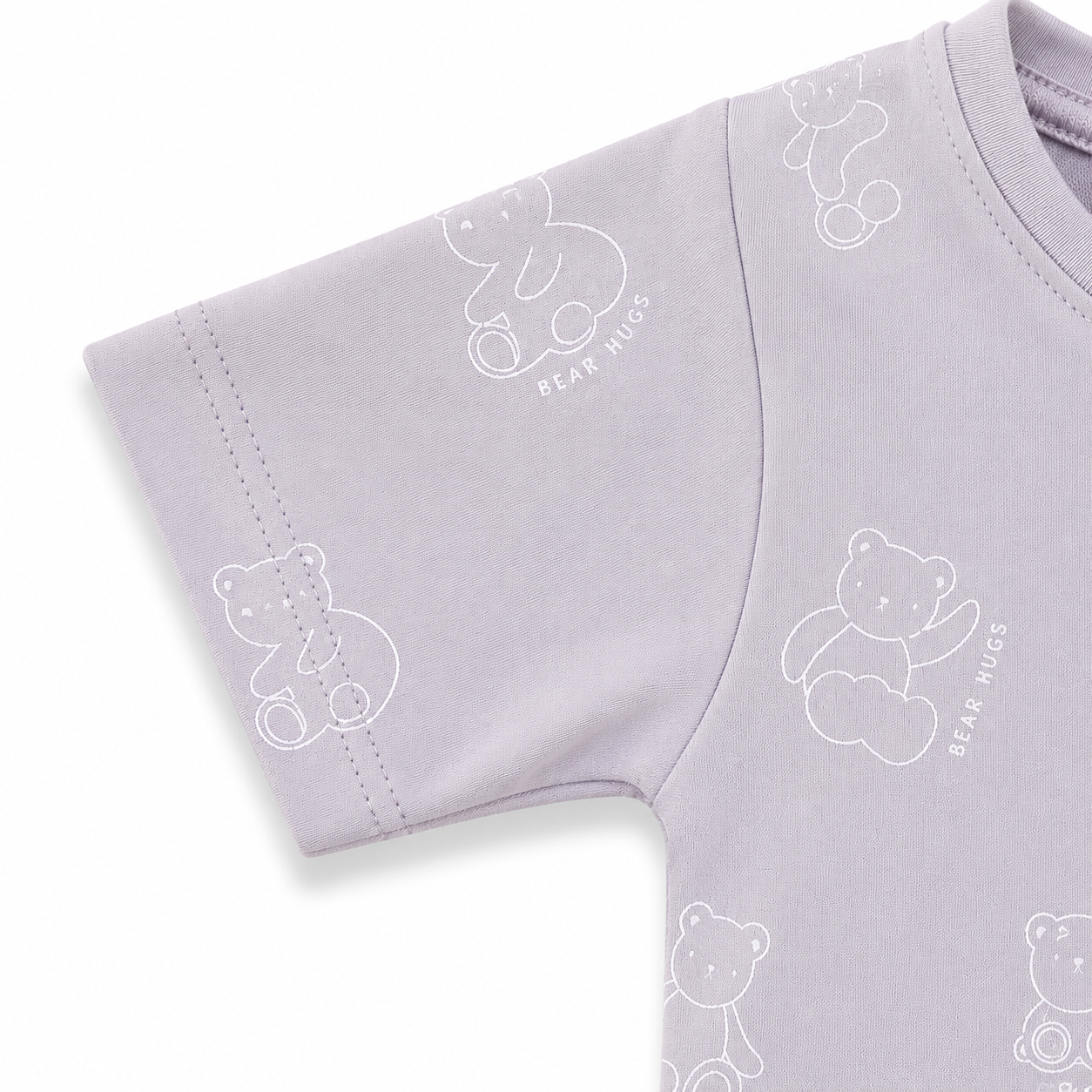 Unisex Bear Hugs Interlock Cotton Co-ord Set (2–6 Years)