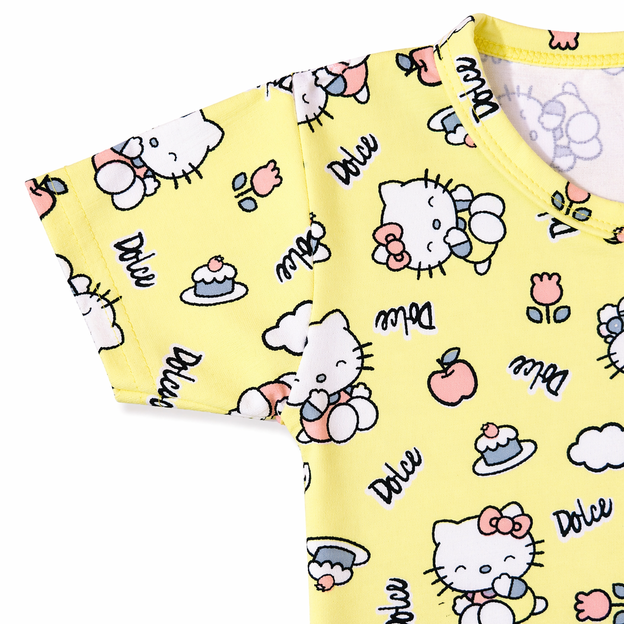 Unisex Crepe Cotton Top & Pant - Yellow