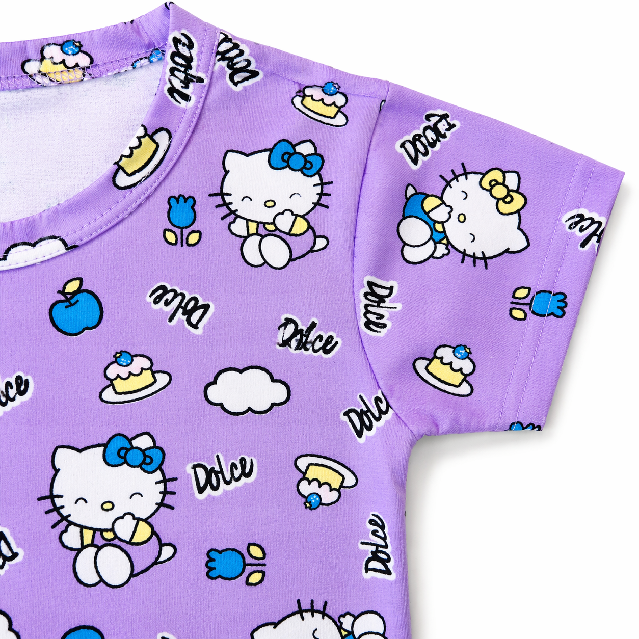 Unisex Crepe Cotton Top & Pant - Purple
