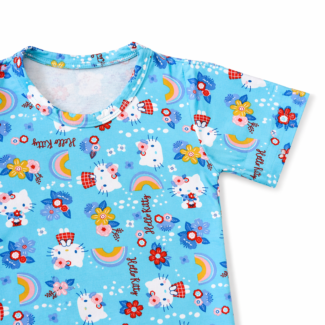 Unisex Crepe Cotton Top & Pant - Blue