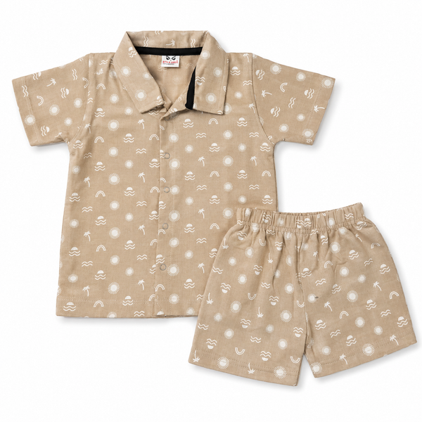 Sea Sandal (2 Layer Muslin) Co-Ord Set (1-5 Years)