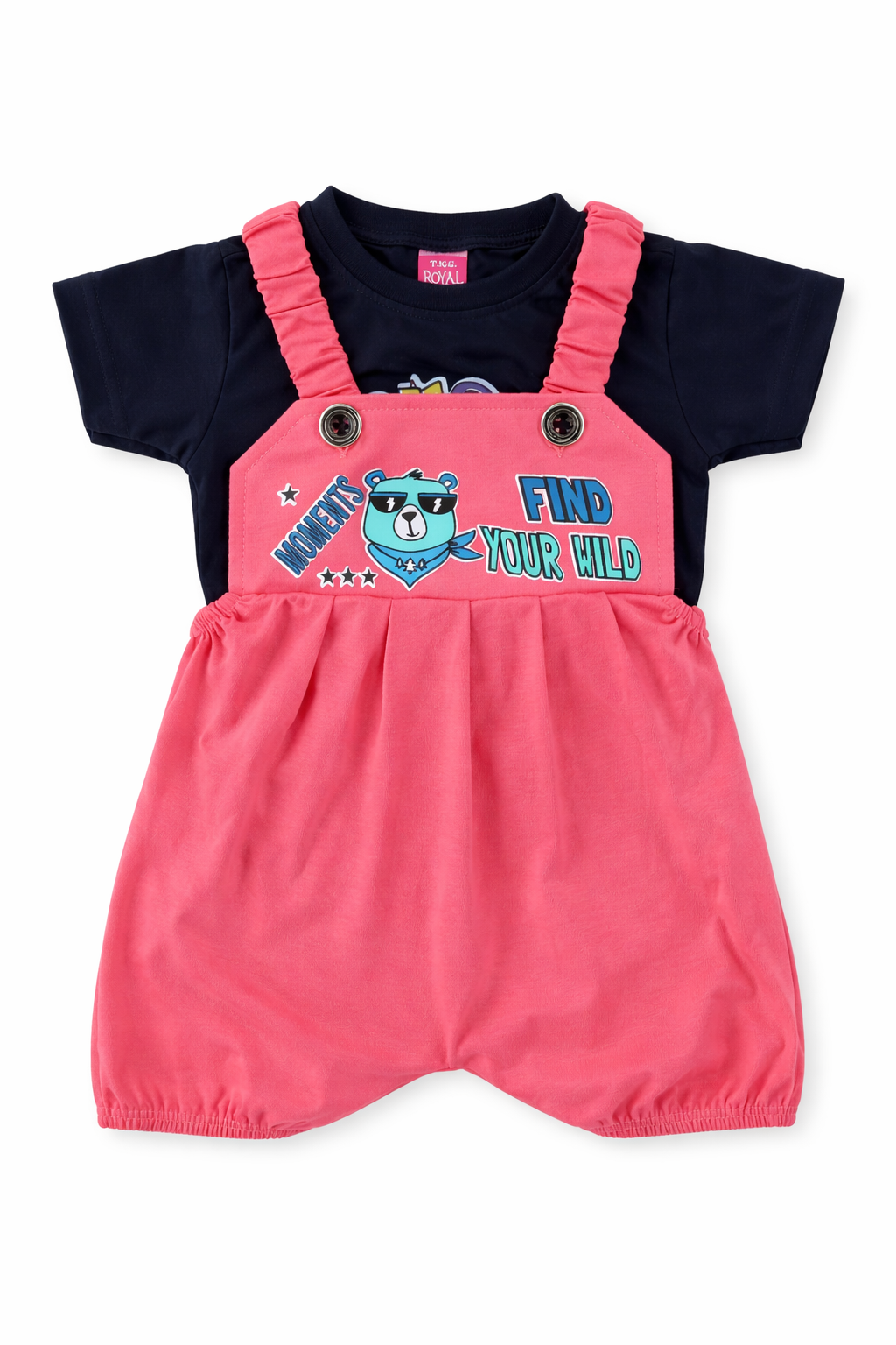 Unisex Dungaree set for babies (6-12 M)