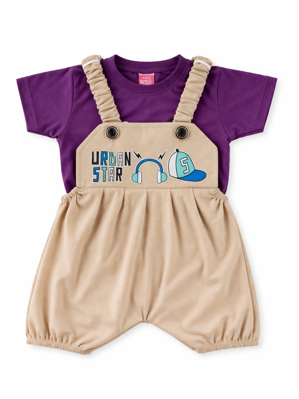 Unisex Dungaree set for babies (6-12 M)