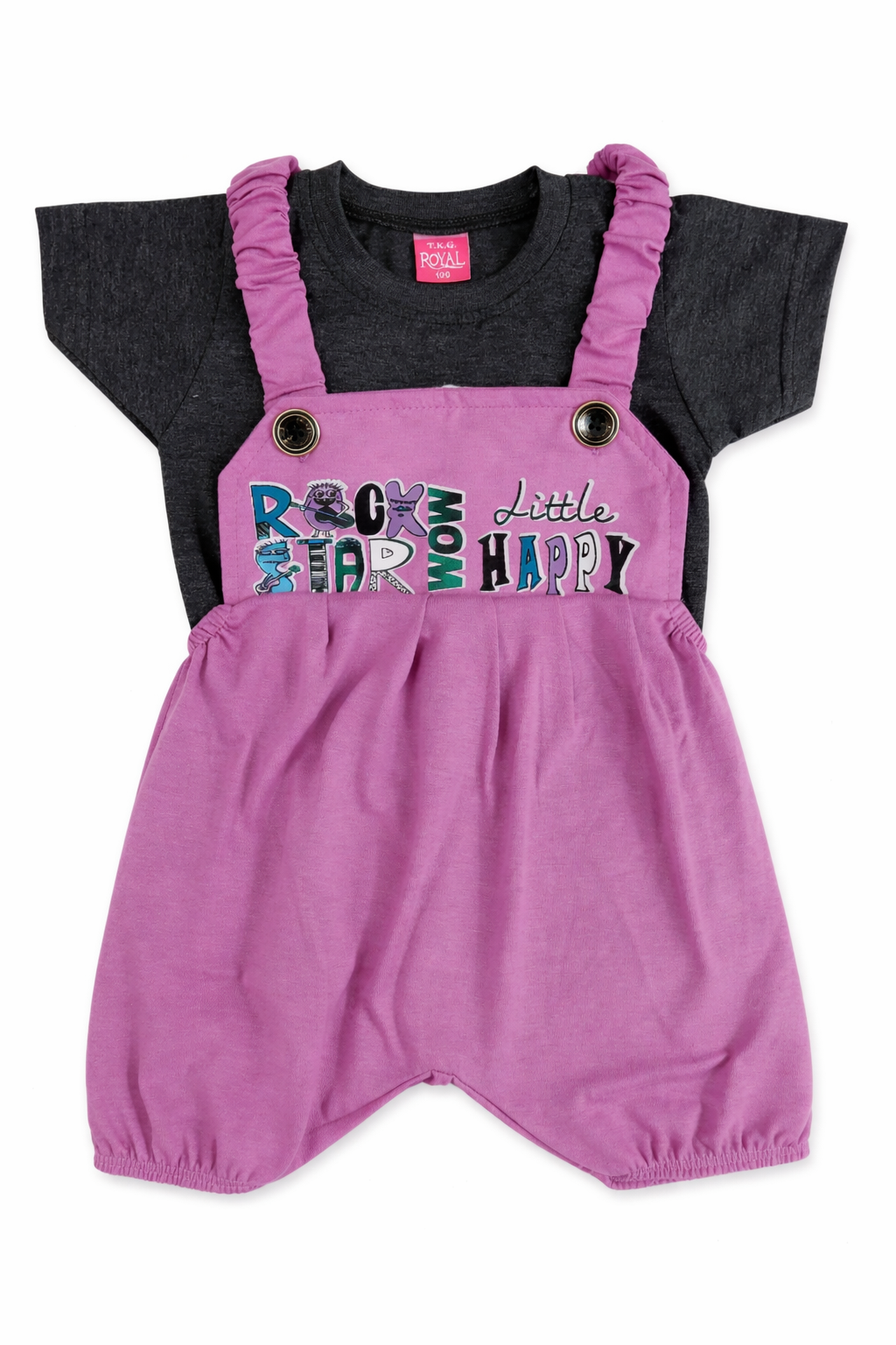 Unisex Dungaree set for babies (6-12 M)