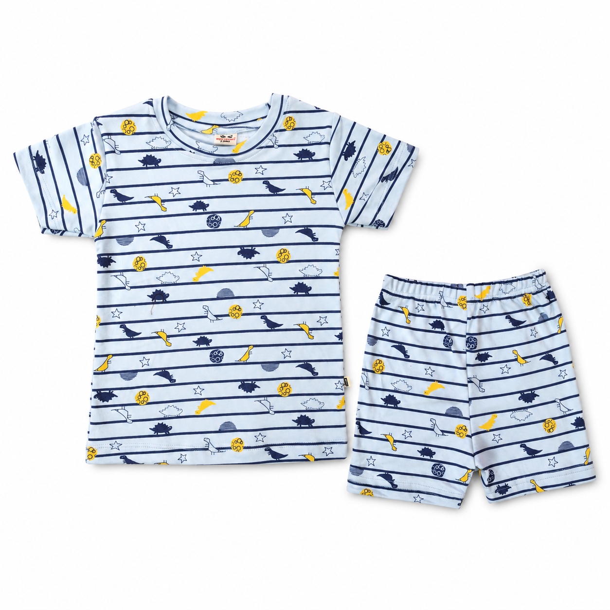 Unisex Star Birds Interlock Cotton Co-ord Set (2–6 Years)