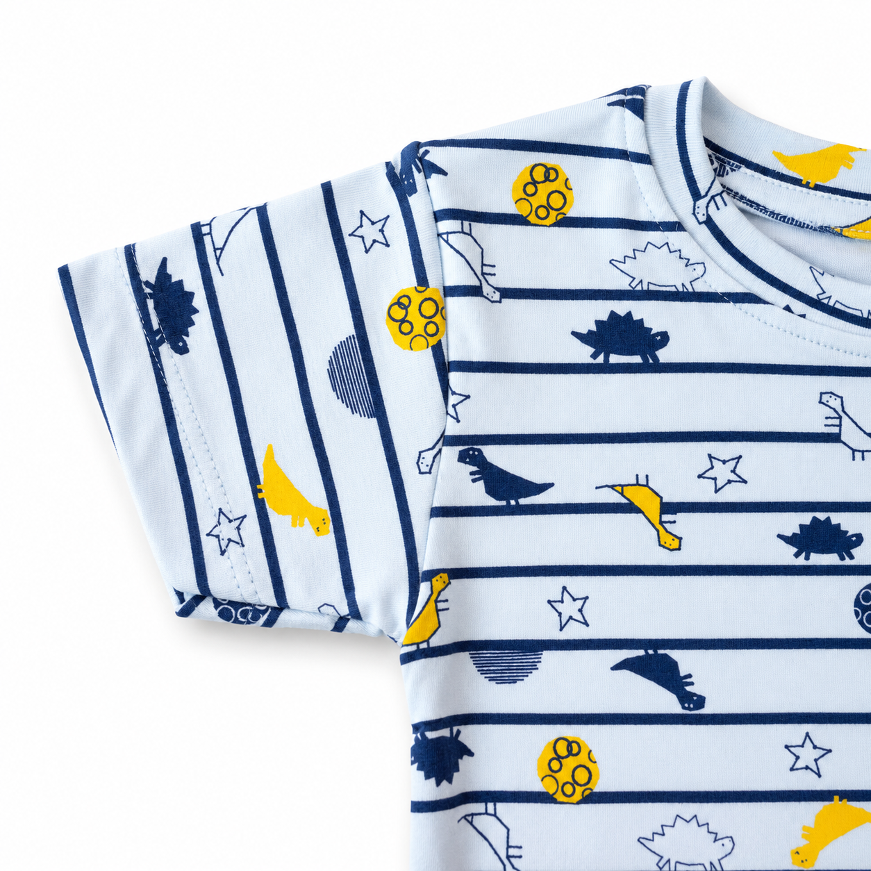Unisex Star Birds Interlock Cotton Co-ord Set (2–6 Years)