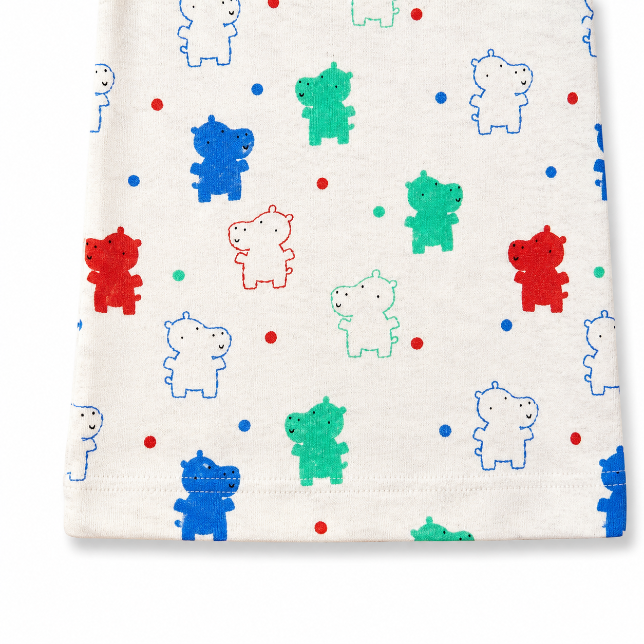 Unisex Hippo Interlock Cotton Co-ord Set (2–6 Years)