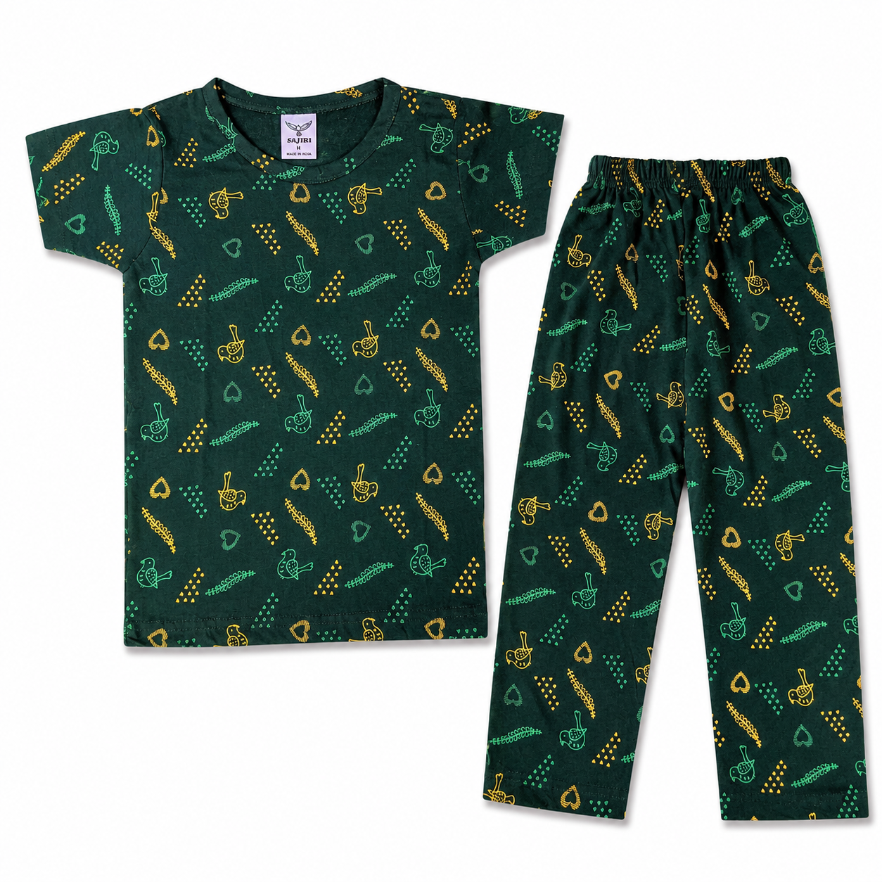 Unisex Printed Co-ord Set for Kids Combo of 2 (4–5 years) - top & pant