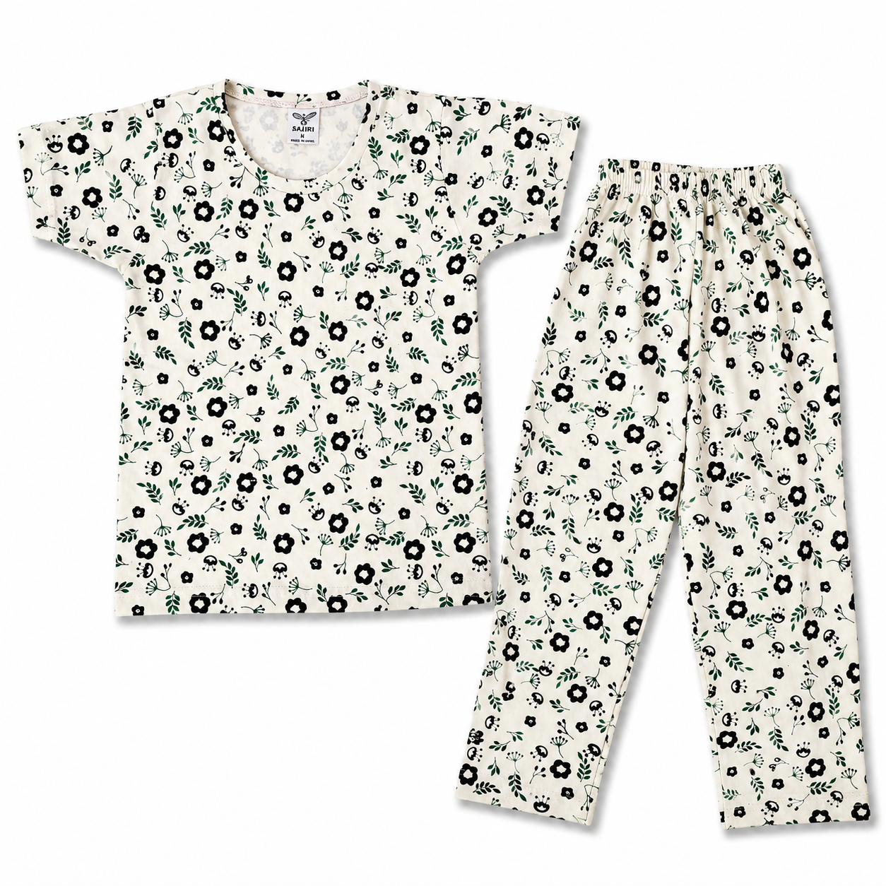 Unisex Printed Co-ord Set for Kids Combo of 2 (4–5 years) - top & pant