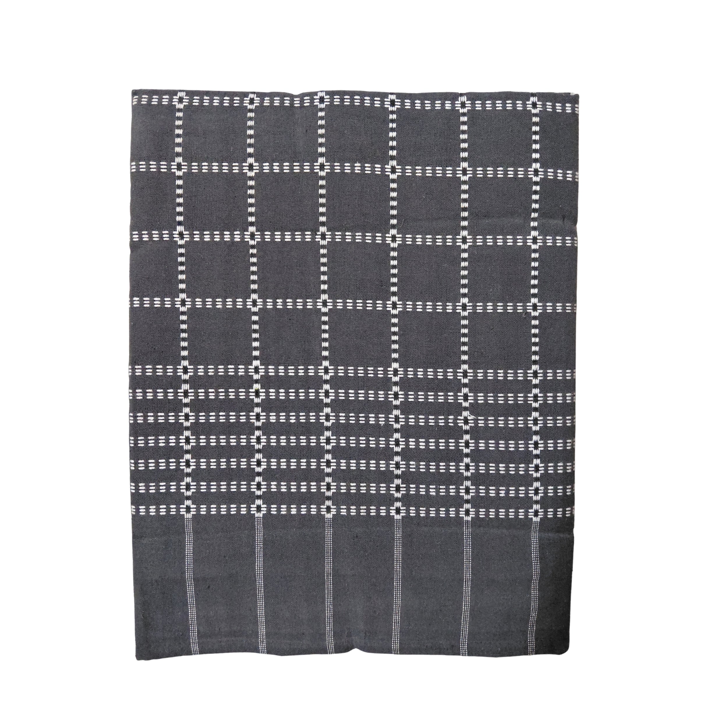 Button Star Cotton Blanket Double Bed - STEEL GREY